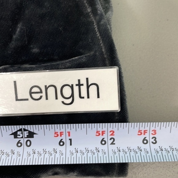 TAHARI Formal Dress NWT Dark Crushed Gray Velvet Evening Gown Rhinestone Size 14 - Picture 14 of 15